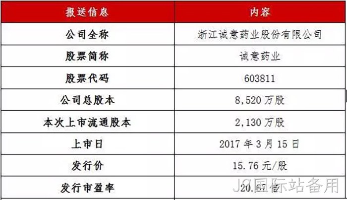 J9国际站备用成功上市